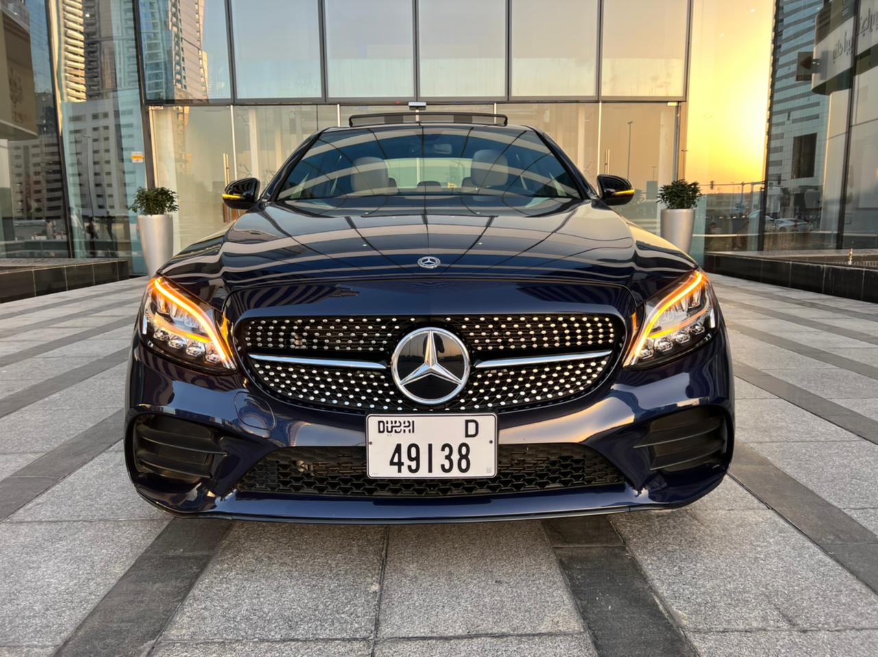 MERCEDES BENZ C300  BLUE 2021 rental dubai
