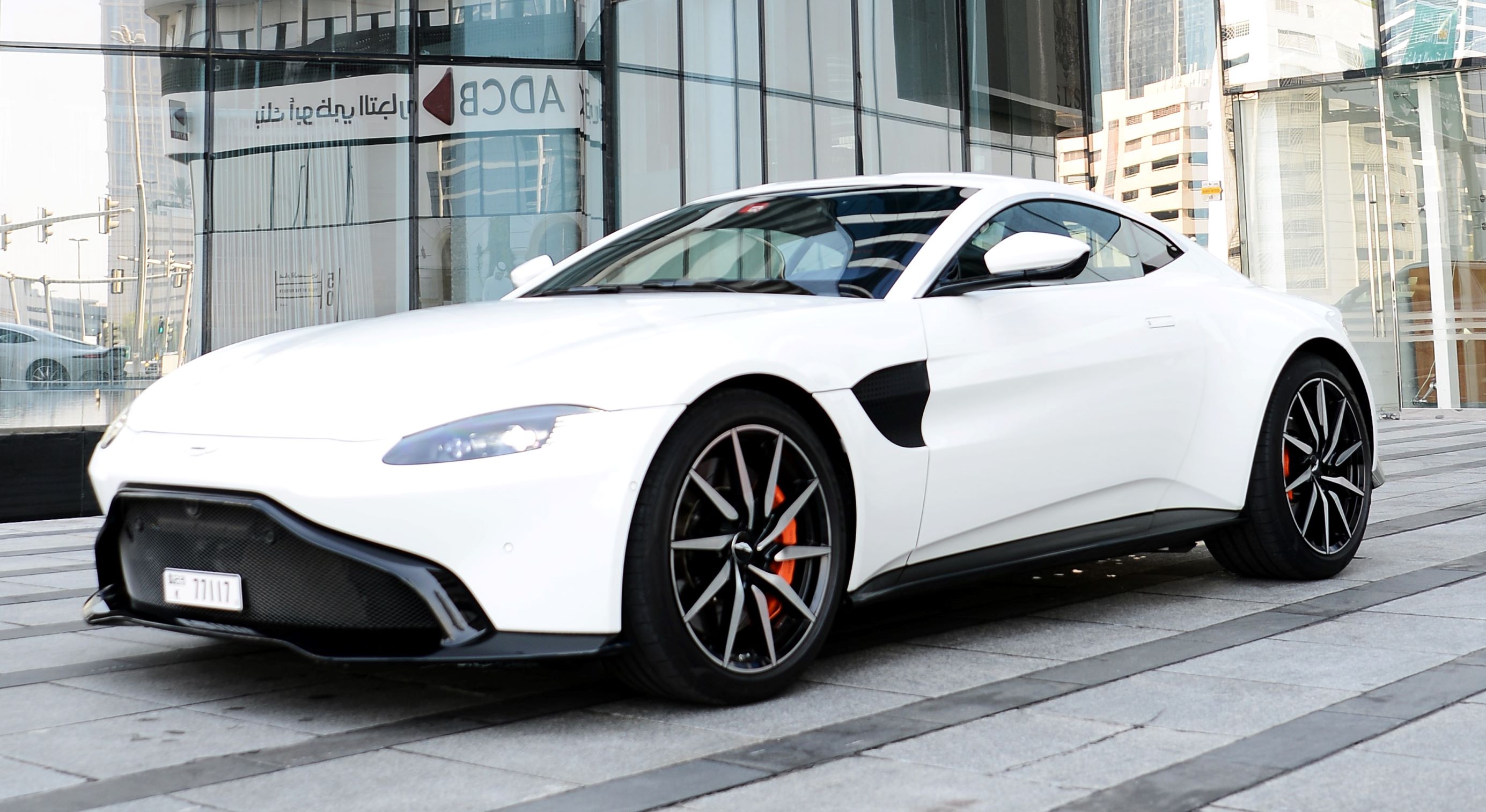 Aston Martin Vantage WHITE 2019 rental dubai