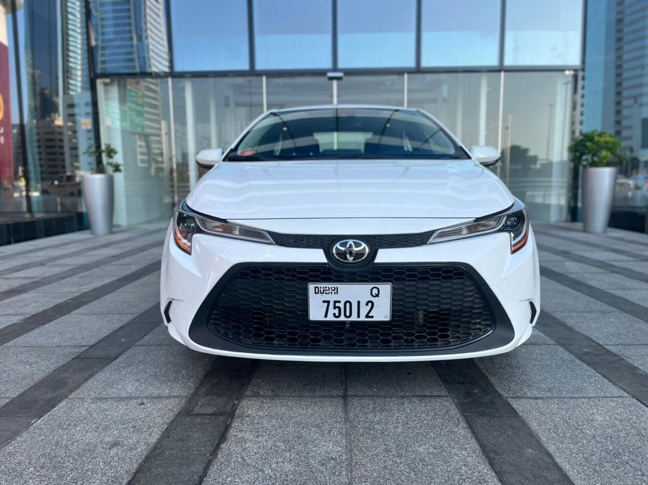 TOYOTA COROLLA WHITE 2021 rental dubai