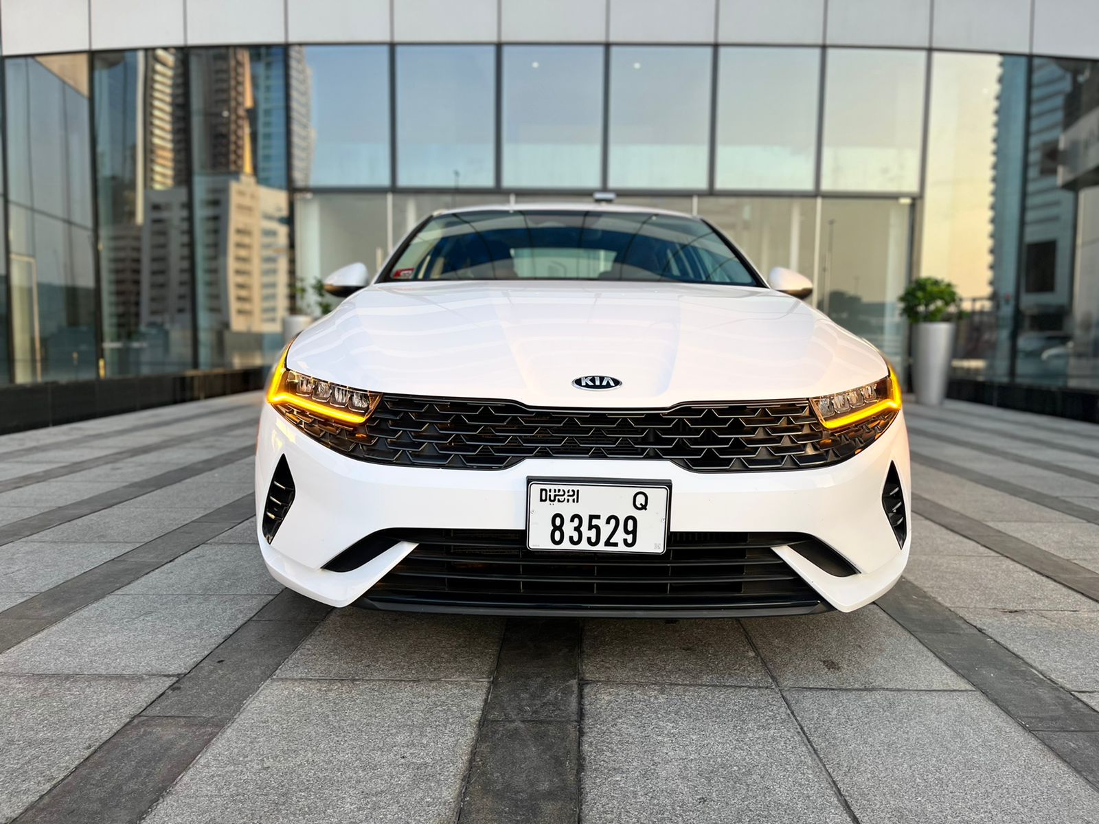 KIA K5 WHITE 2021 rental dubai