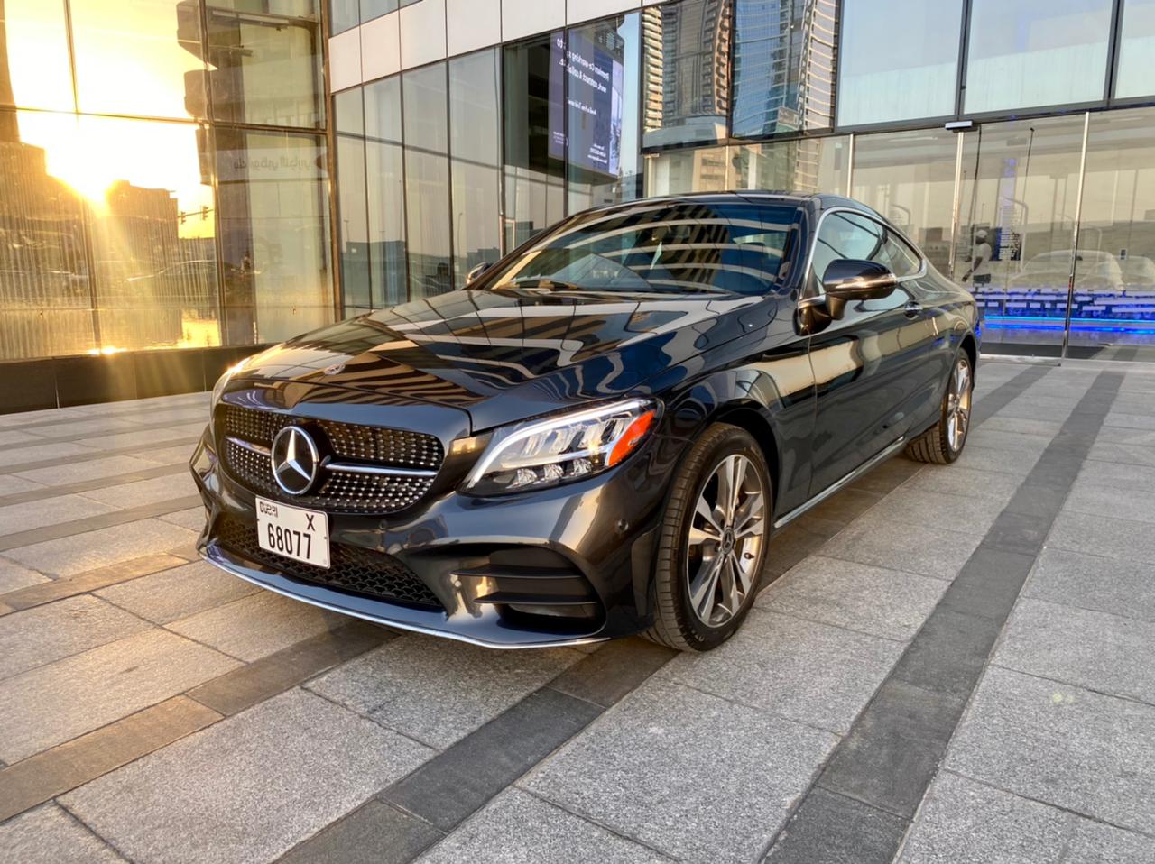 MERCEDES BENZ C300 COUPE BLACK 2021 rental dubai