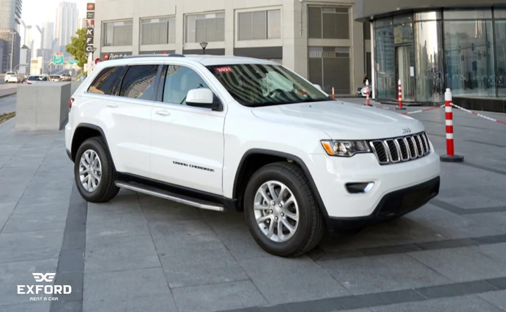  Jeep Grand Cherokee WHITE 2021 location dubaï