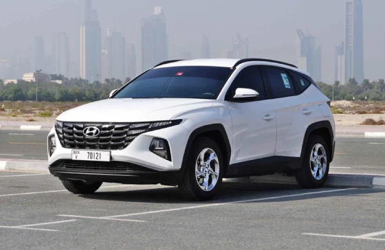 Hyundai Tucson أبيض 2023 تأجير دبي
