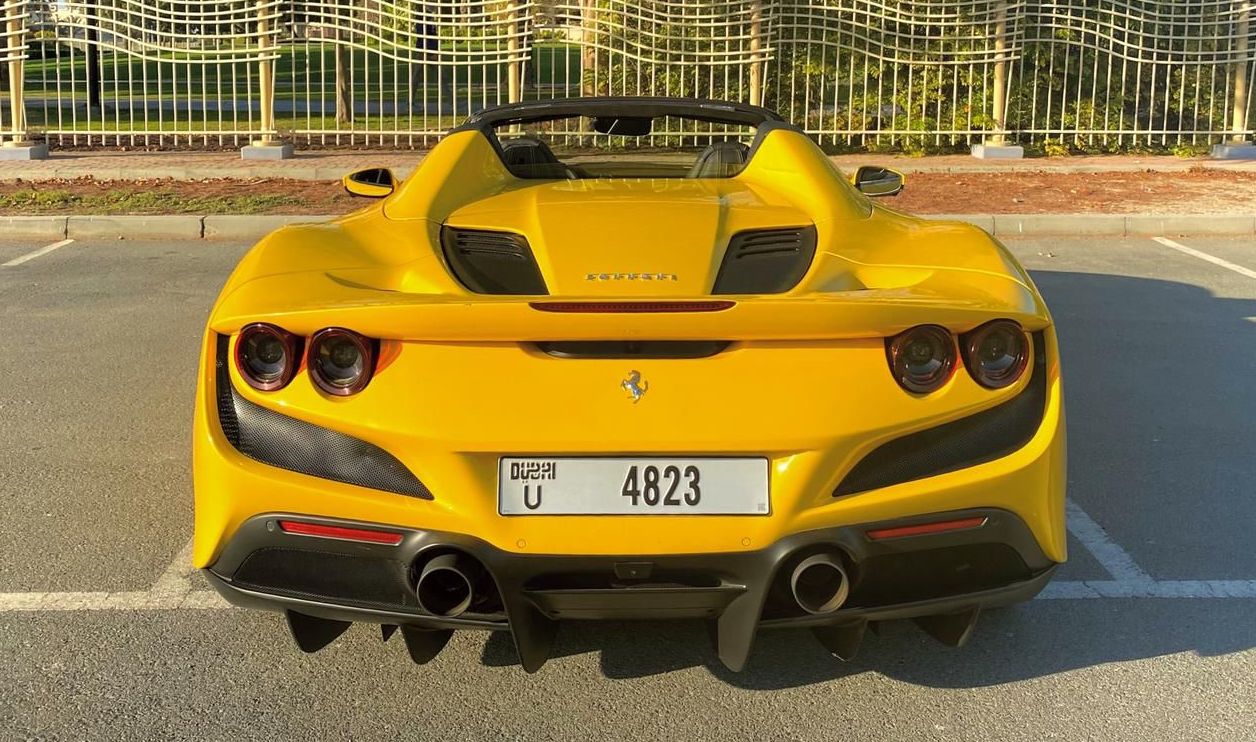 hire Ferrari F8 Spider Convertible YELLOW 2020 in dubai