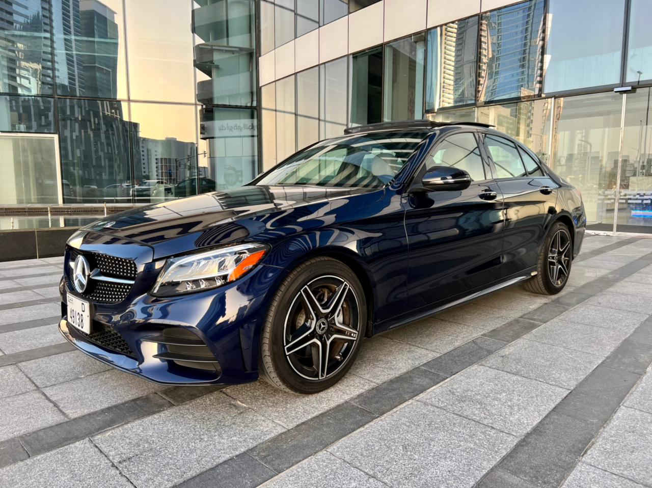 hire MERCEDES BENZ C300  BLUE 2021 in dubai