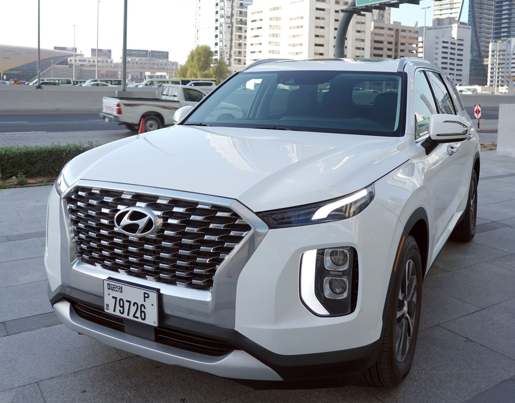 استئجار HYUNDAI PALISADE أبيض 2020 فى دبي