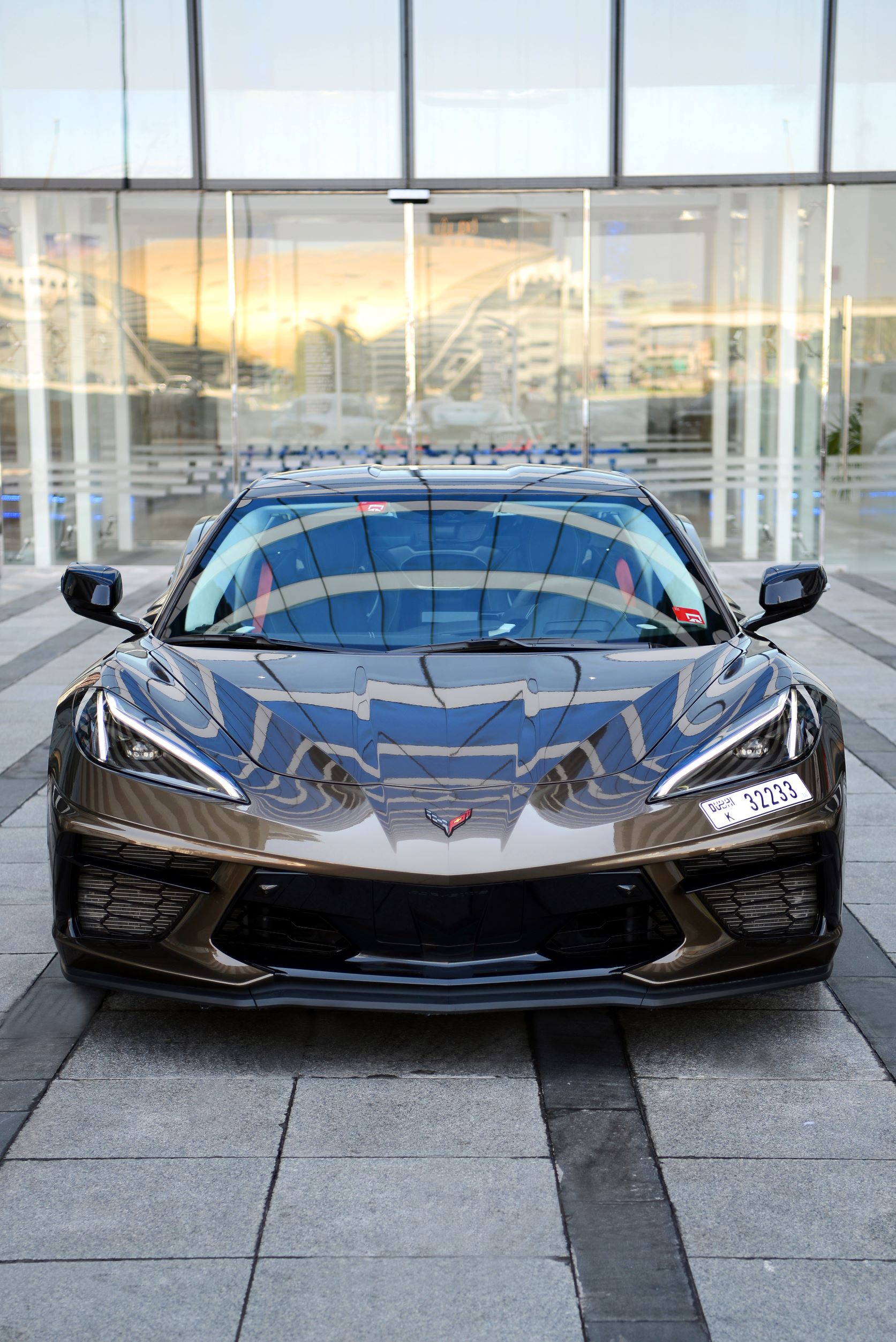 hire Chevrolet Corvette Stingray C8 BROWN 2020 in dubai