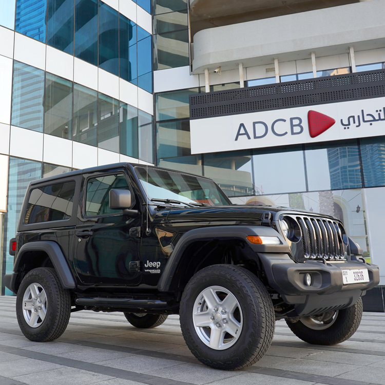 استئجار JEEP WRANGLER SPORTS أسود 2020 فى دبي