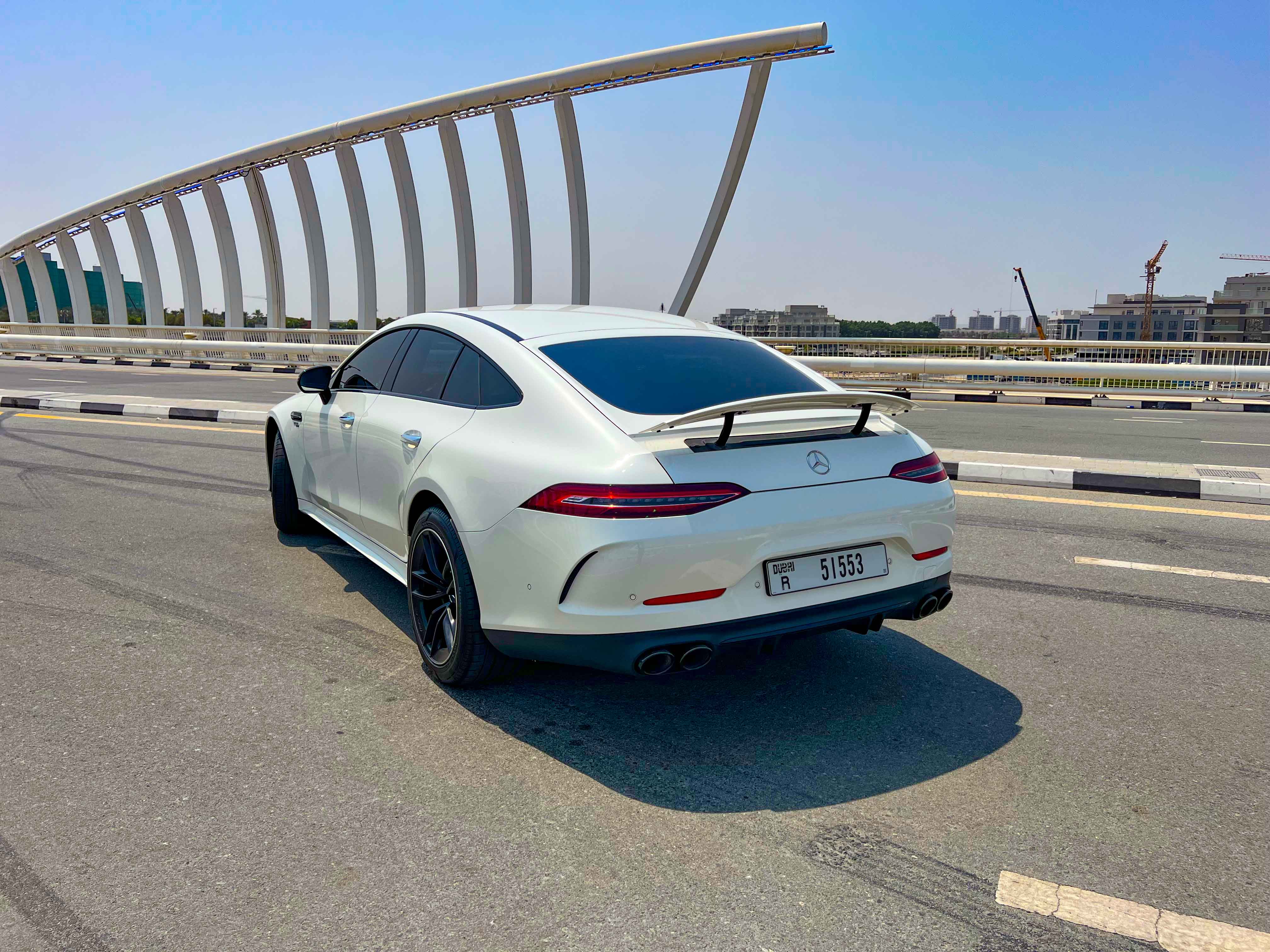 hire Mercedes AMG GT43 WHITE 2022 in dubai