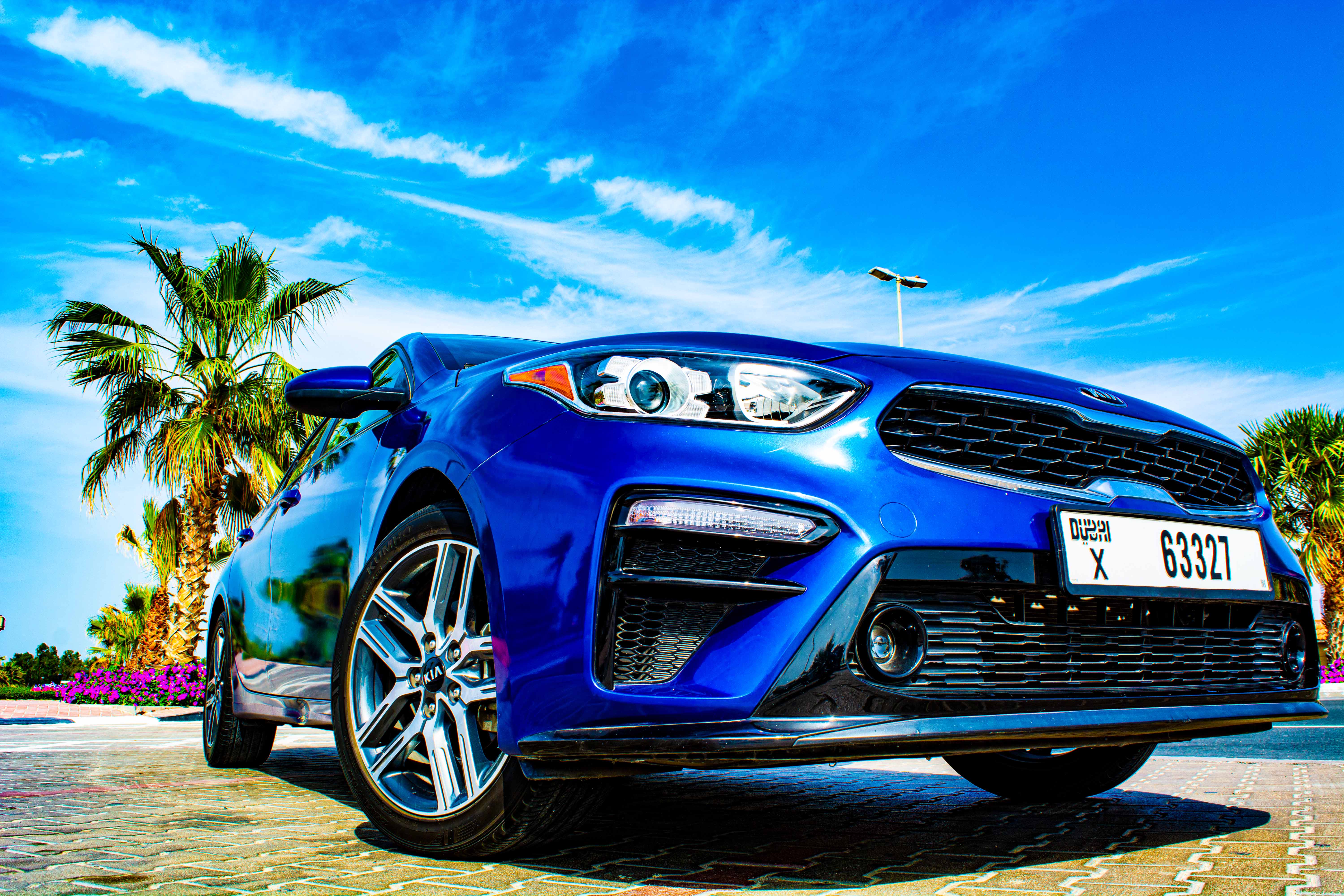 hire Kia Forte  BLUE 2019 in dubai