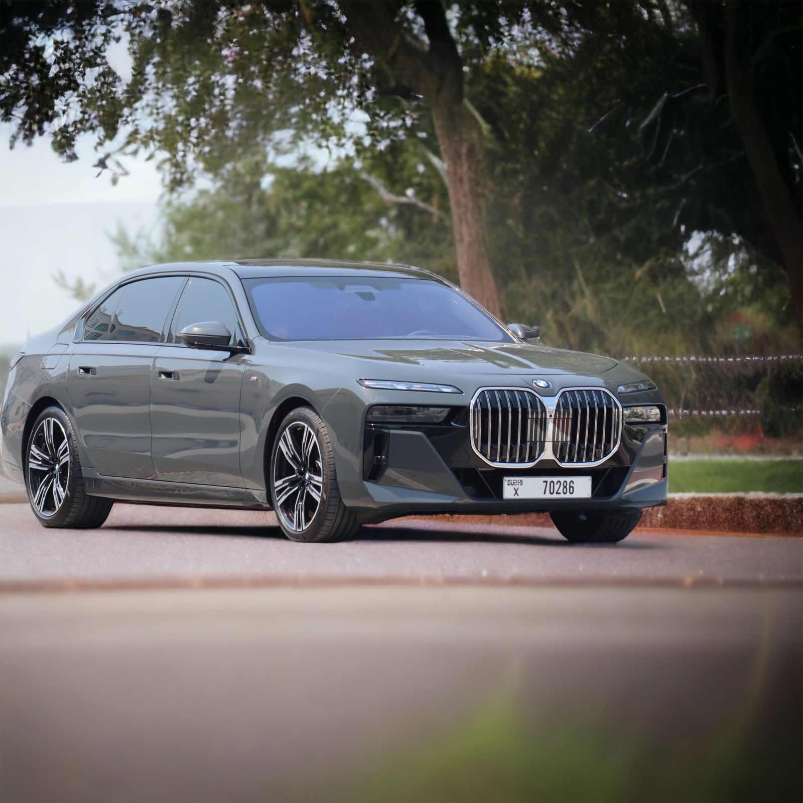 hire Bmw 735 M BEIGE 2024 in dubai