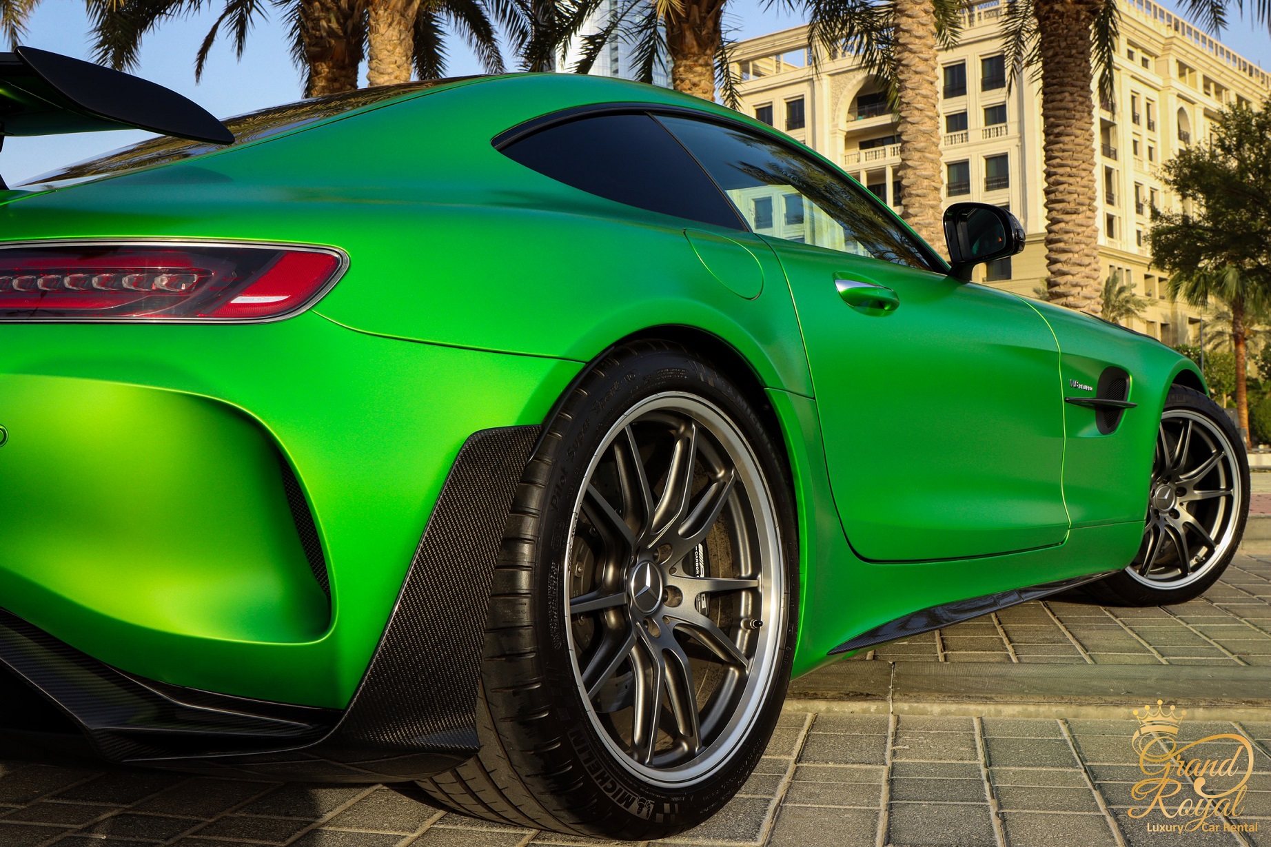 rent Mercedes AMG GTR Pro GREEN 2020 in dubai