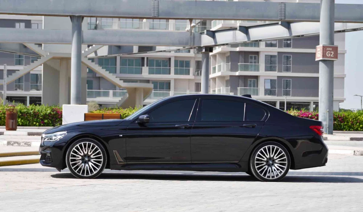 rent BMW 750 BLACK 2022 in dubai