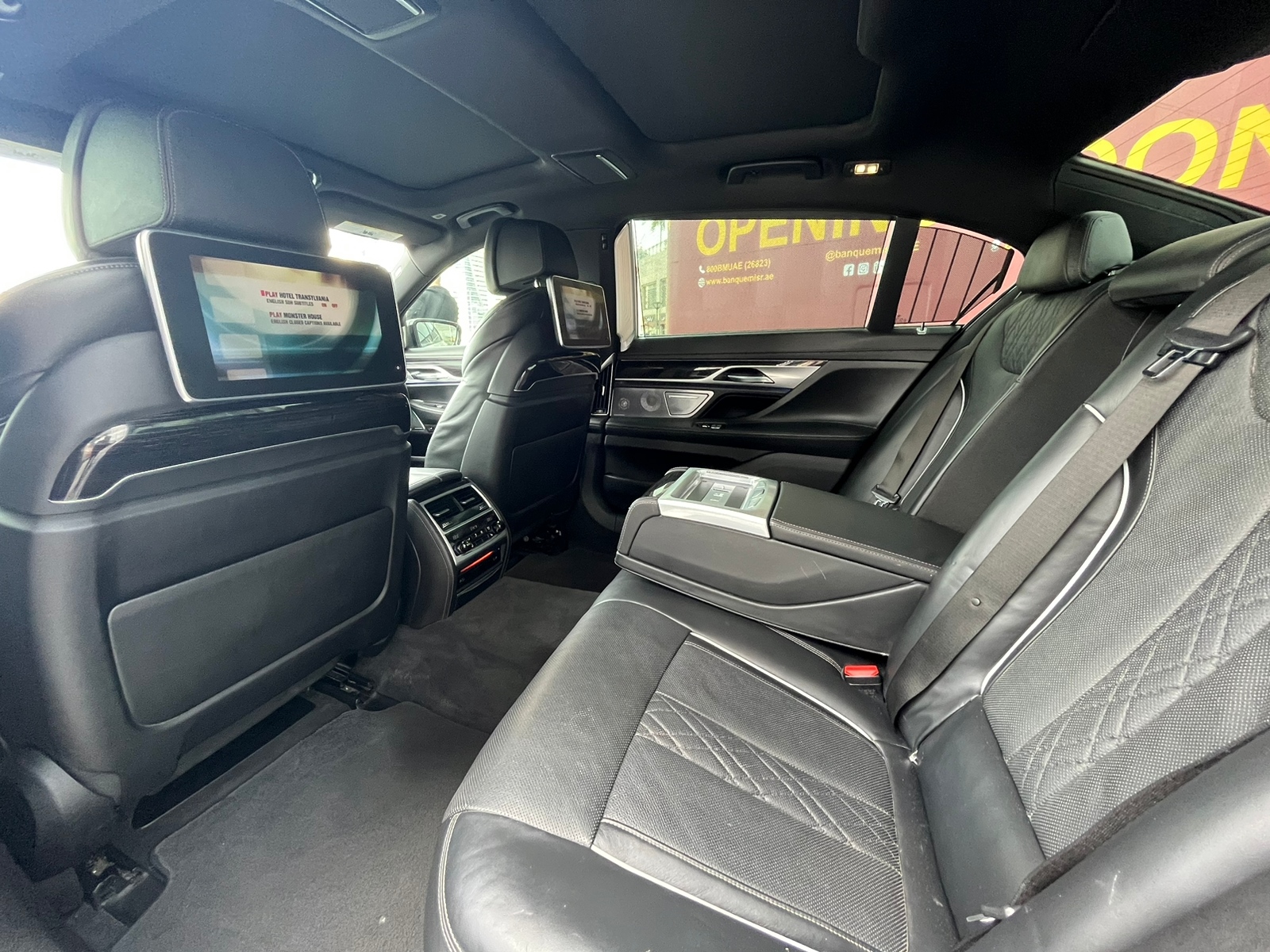 rent BMW 750i WHITE 2019 in dubai