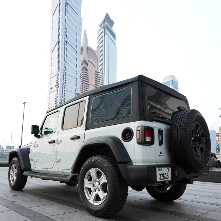 استئجار JEEP WRANGLER  أبيض 2020 طويلة الأمد في دبي