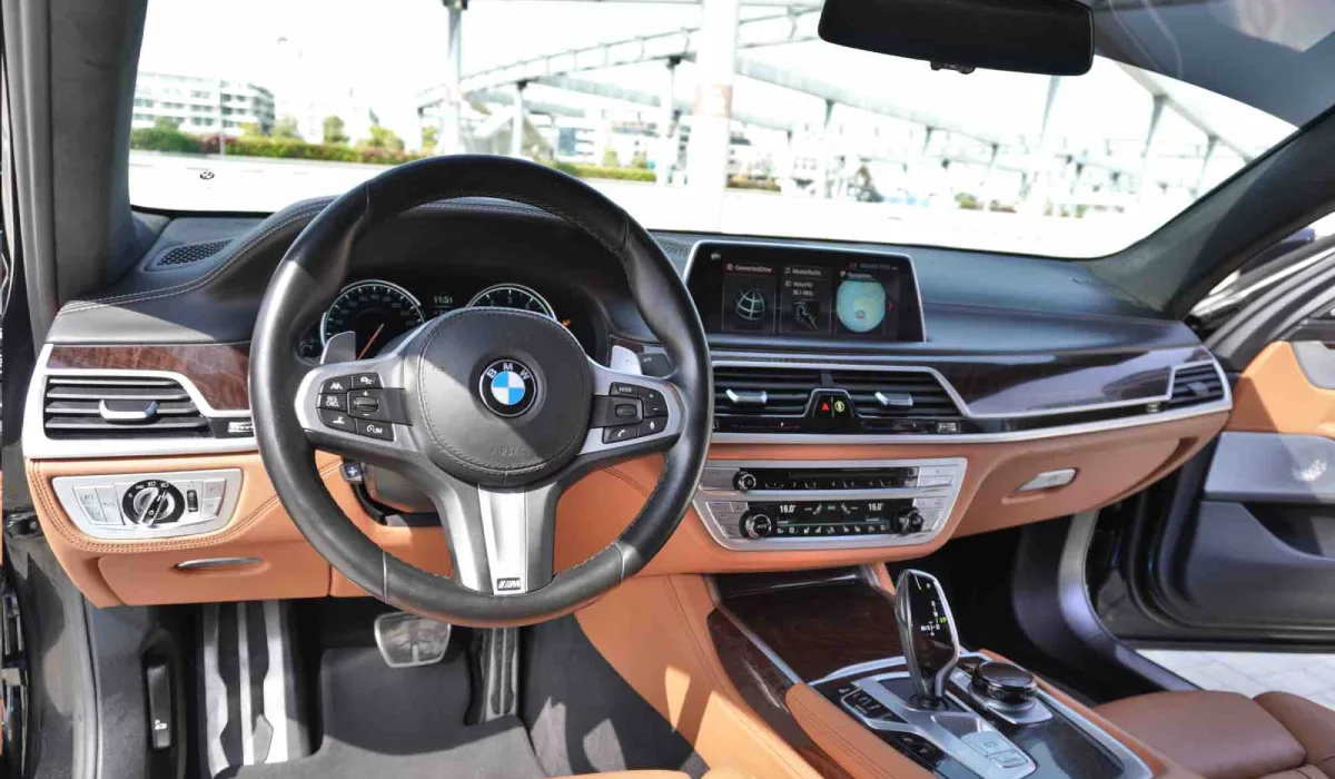 rent BMW 750 BLACK 2022 long term in dubai