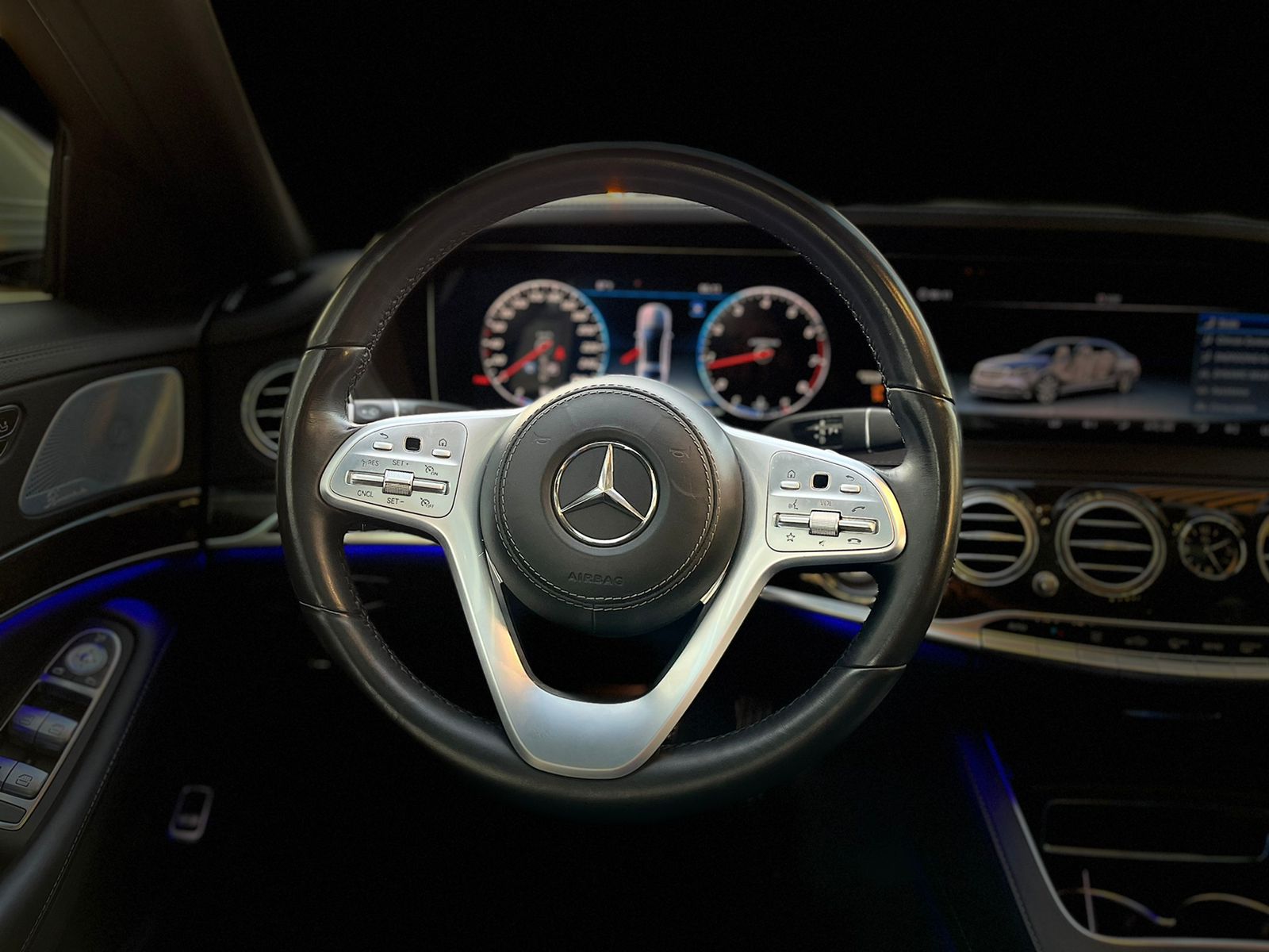 rent MERCEDES BENZ S560 WHITE 2018 long term in dubai