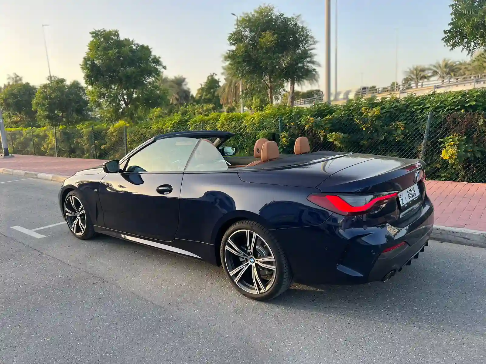 rent BMW 430 convertible BLACK 2023 long term in dubai