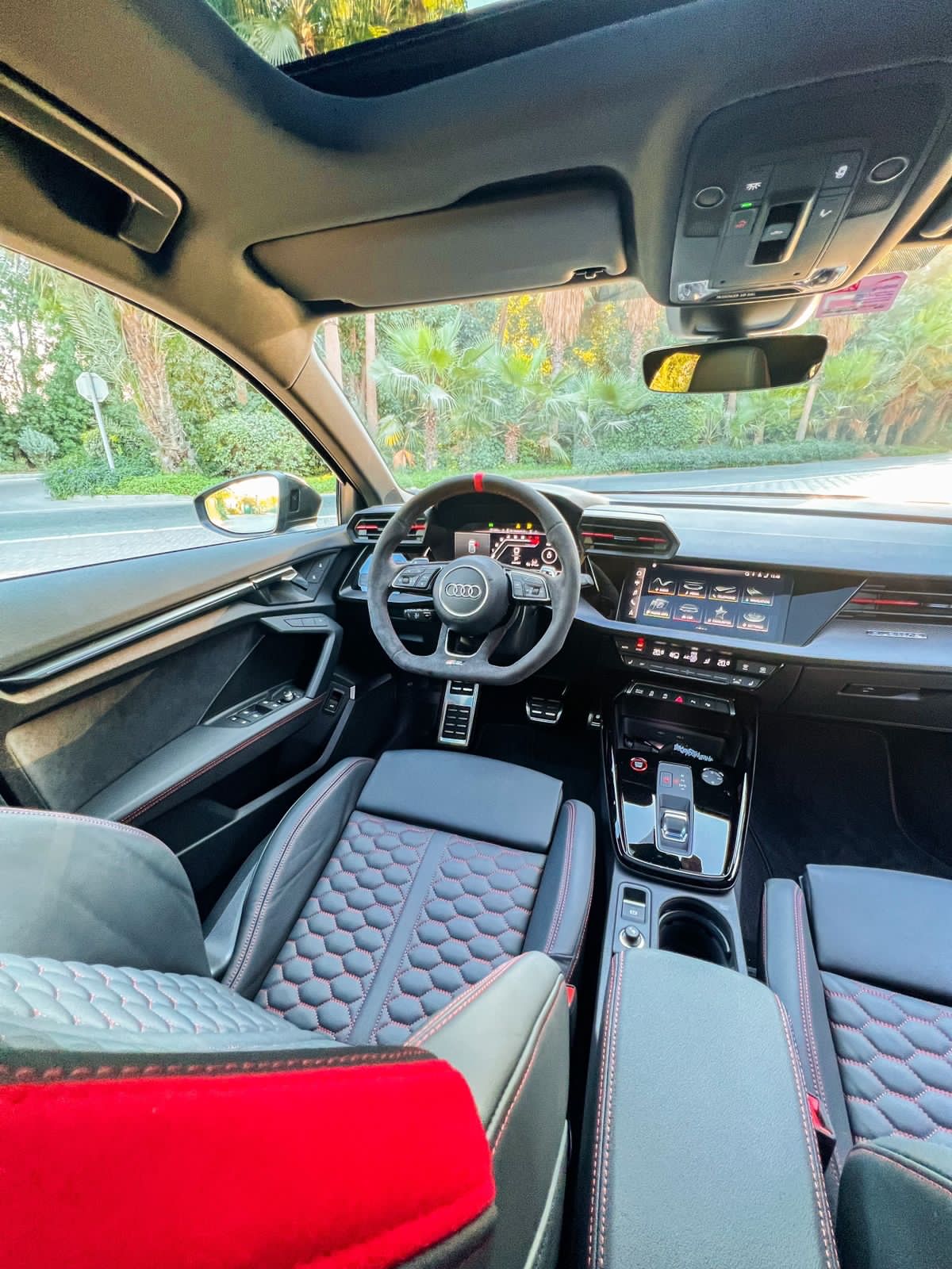 استئجار Audi RS3 أسود 2023 طويلة الأمد في دبي